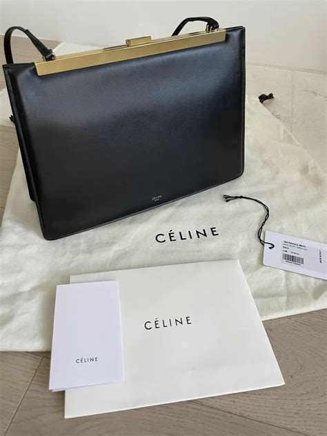 celine clasp medium bag|old Celine clasp bag.